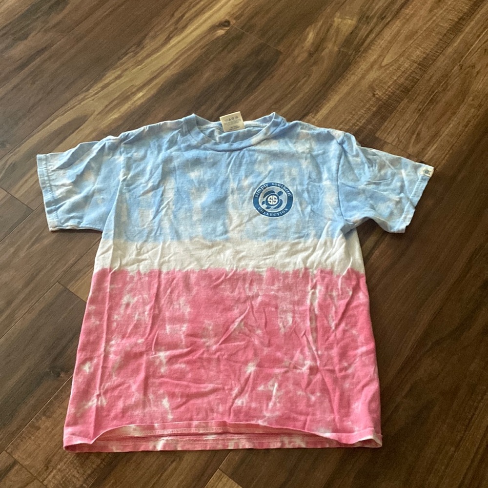A simply southern tee shirt size youth large and it is blue white and red